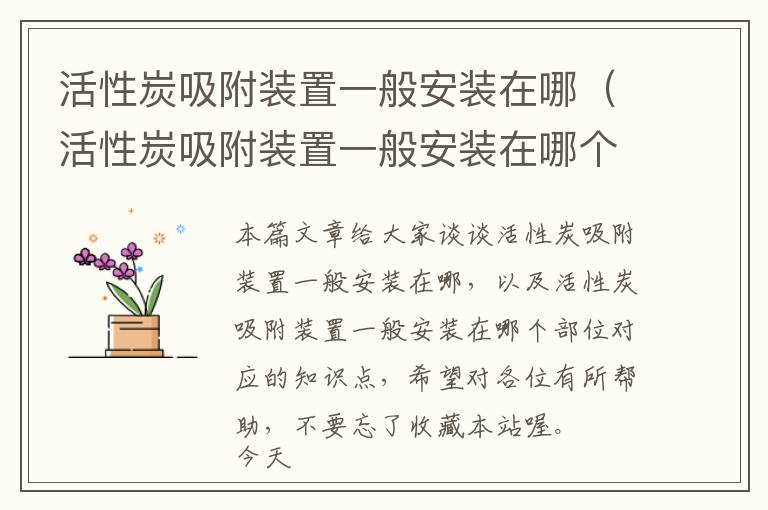 活性炭吸附装置一般安装在哪（活性炭吸附装置一般安装在哪个部位）