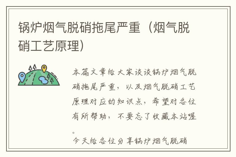 锅炉烟气脱硝拖尾严重（烟气脱硝工艺原理）