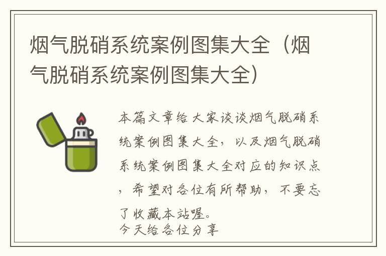 烟气脱硝系统案例图集大全（烟气脱硝系统案例图集大全）