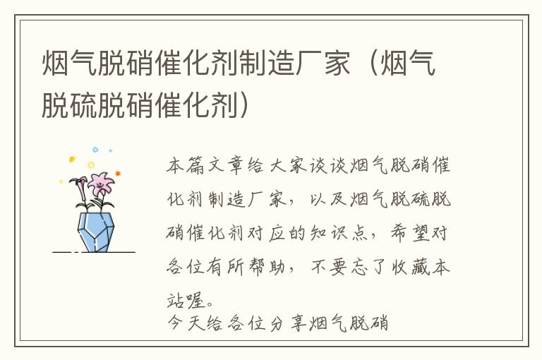 烟气脱硝催化剂制造厂家（烟气脱硫脱硝催化剂）